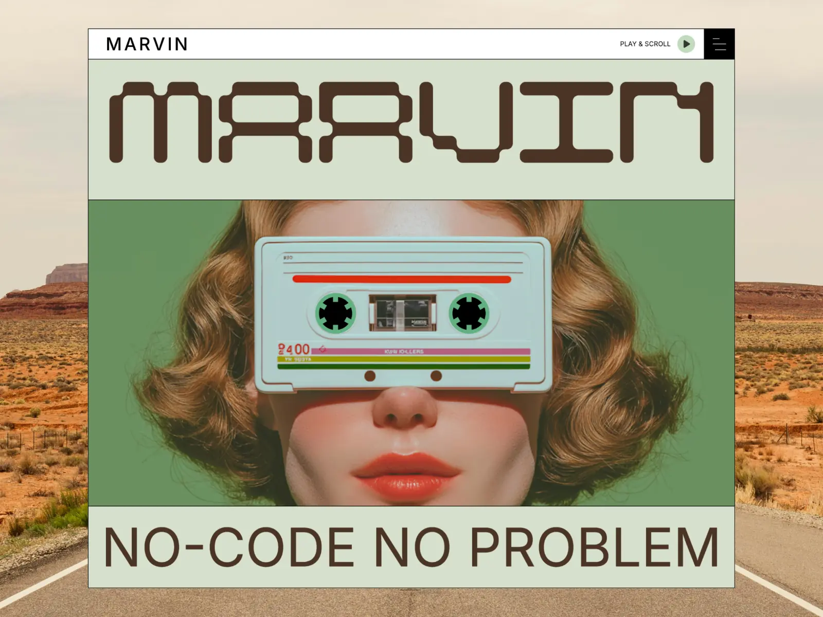 Marvin — Retro-Inspired Framer Template — Ulvin Framer Template