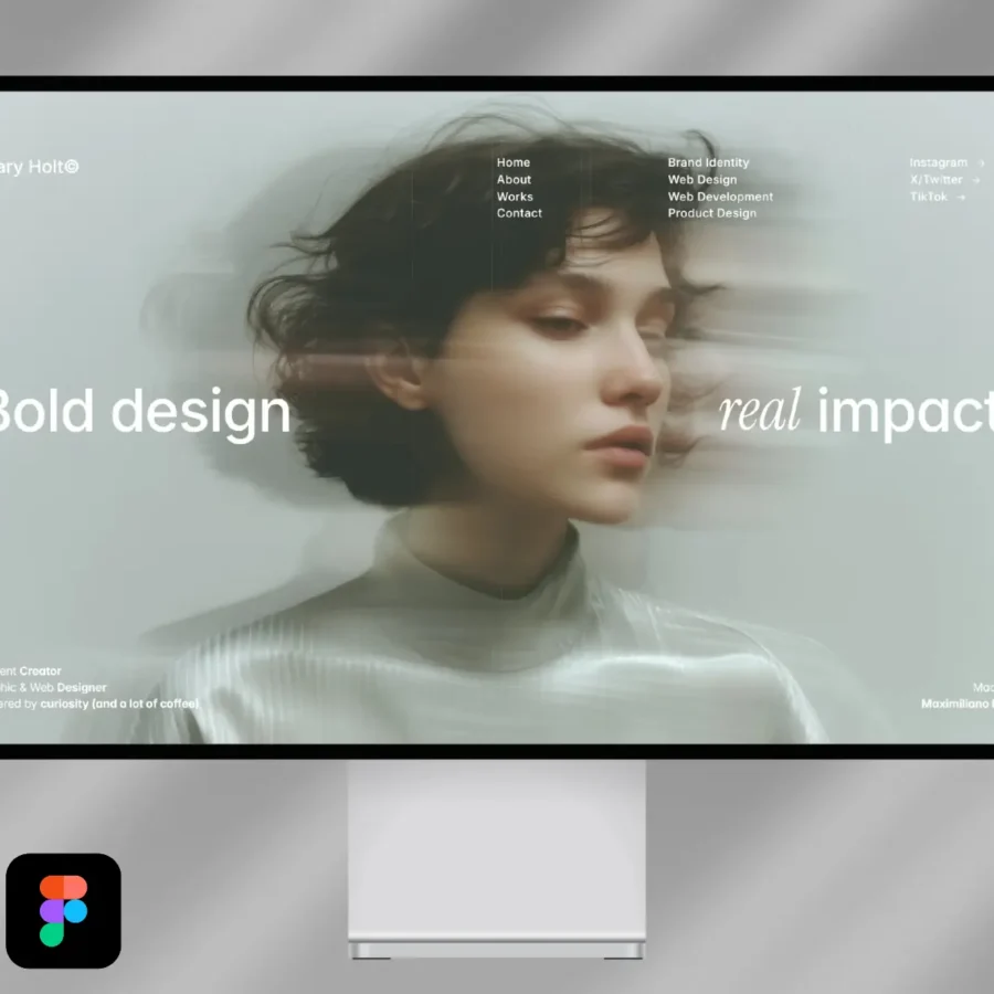 Mary Holt© — Elegant portfolio for creatives — Max Iriani Framer Template