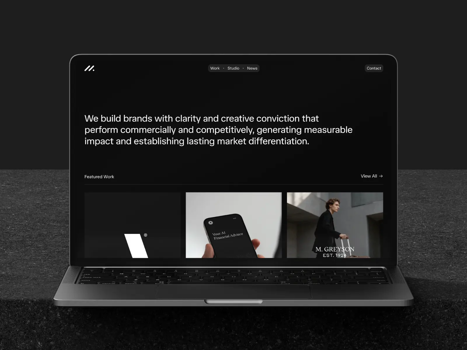 Mast — Minimalist Studio Template — Refactor Framer Template