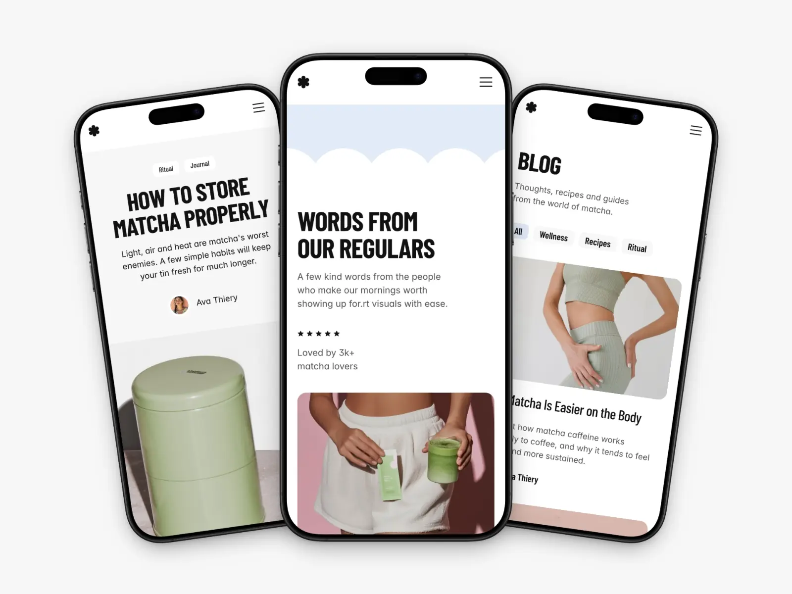 Matcha Shop — Modern Café Template