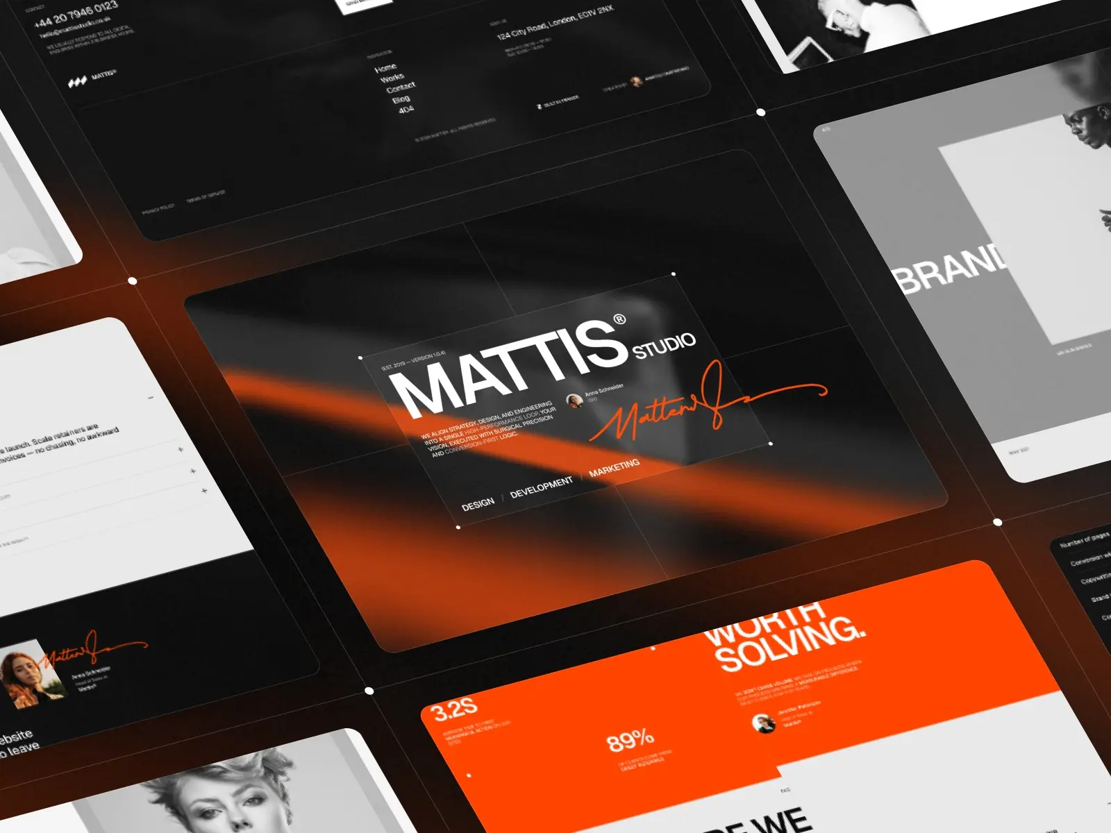 Mattis — Studio-grade agency template