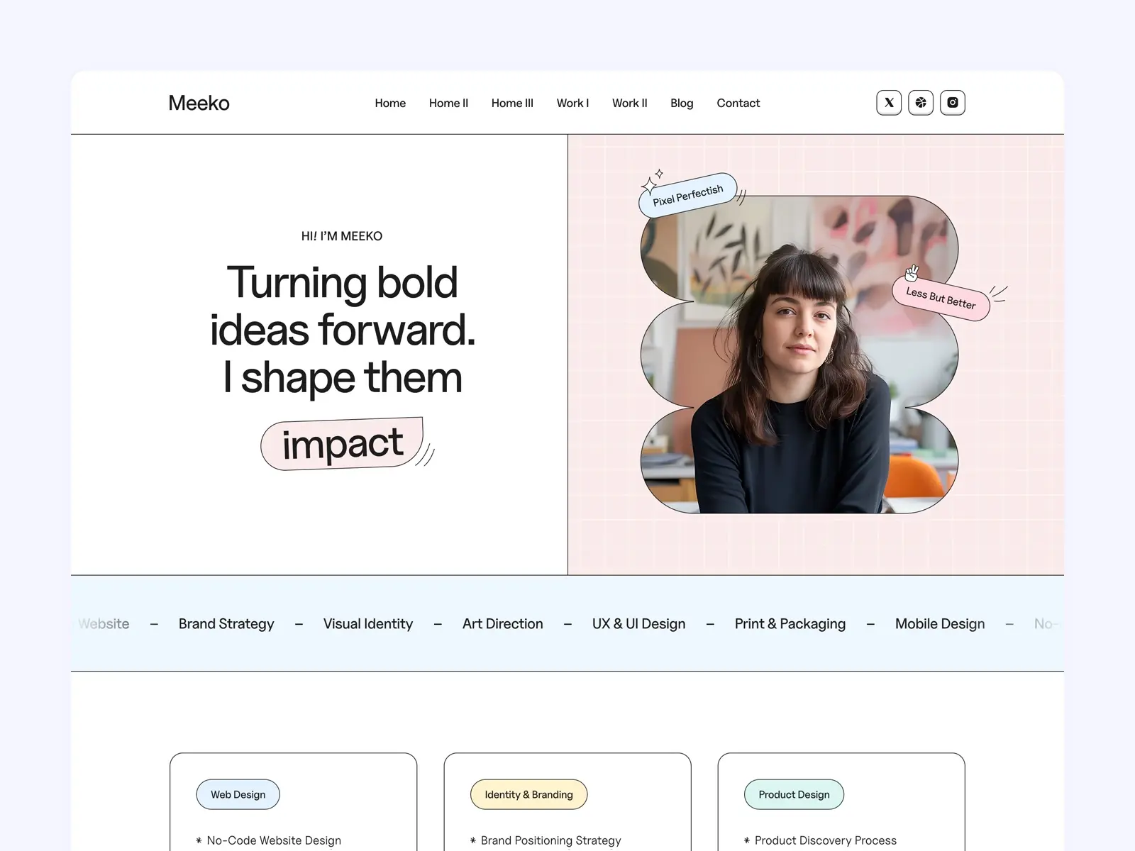 Meeko — Creative Portfolio Template