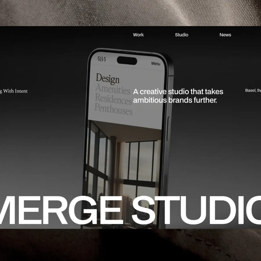 Merge Studio — Minimalist Studio/Agency Template — Refactor Studio Framer Template