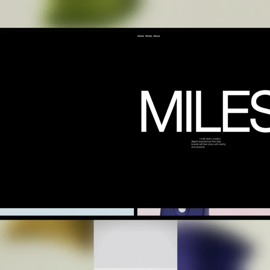 Miles — Free Minimal Portfolio Template — Muhammed Irshad Framer Template