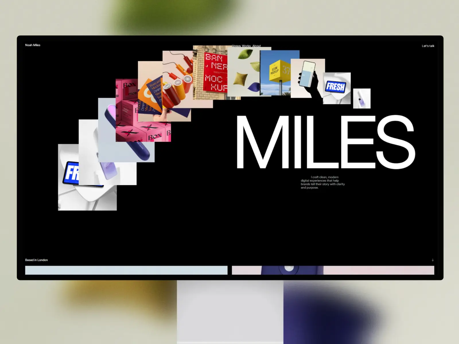 Miles — Free Minimal Portfolio Template
