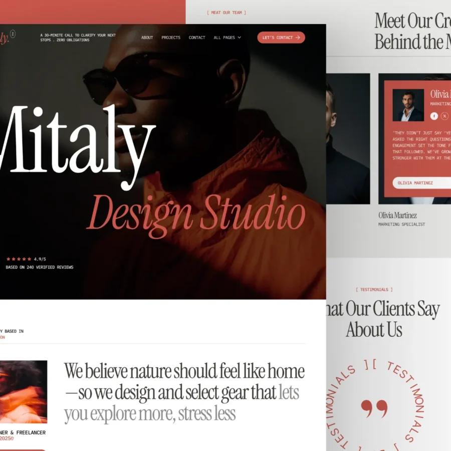 Mitaly — Creative Agency & Marketing Agency — Pentaclay Framer Template