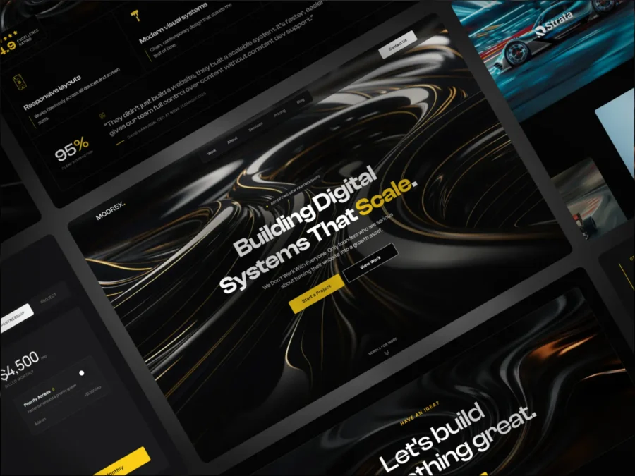 Modrex — Studio & Agency Website Template — Koshfolio Framer Template