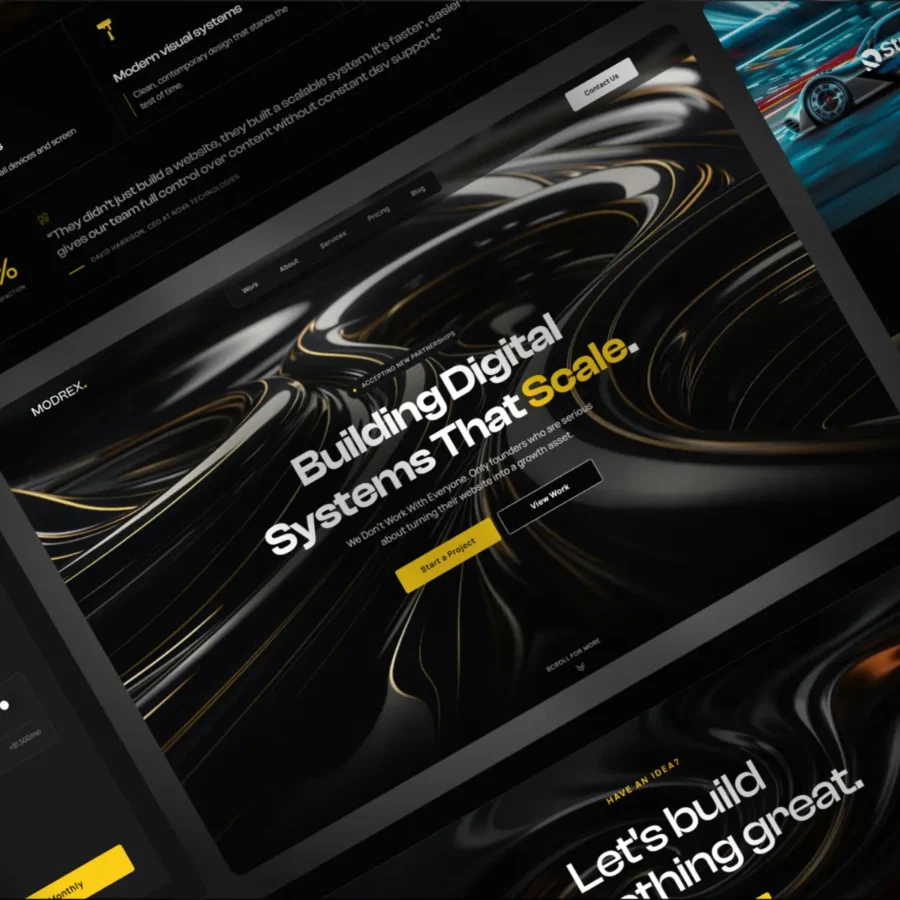 Modrex — Studio & Agency Website Template — Koshfolio Framer Template