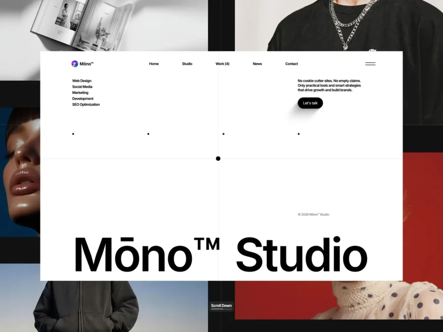 Mōno X — Free Agency Template — Flowmance Framer Template