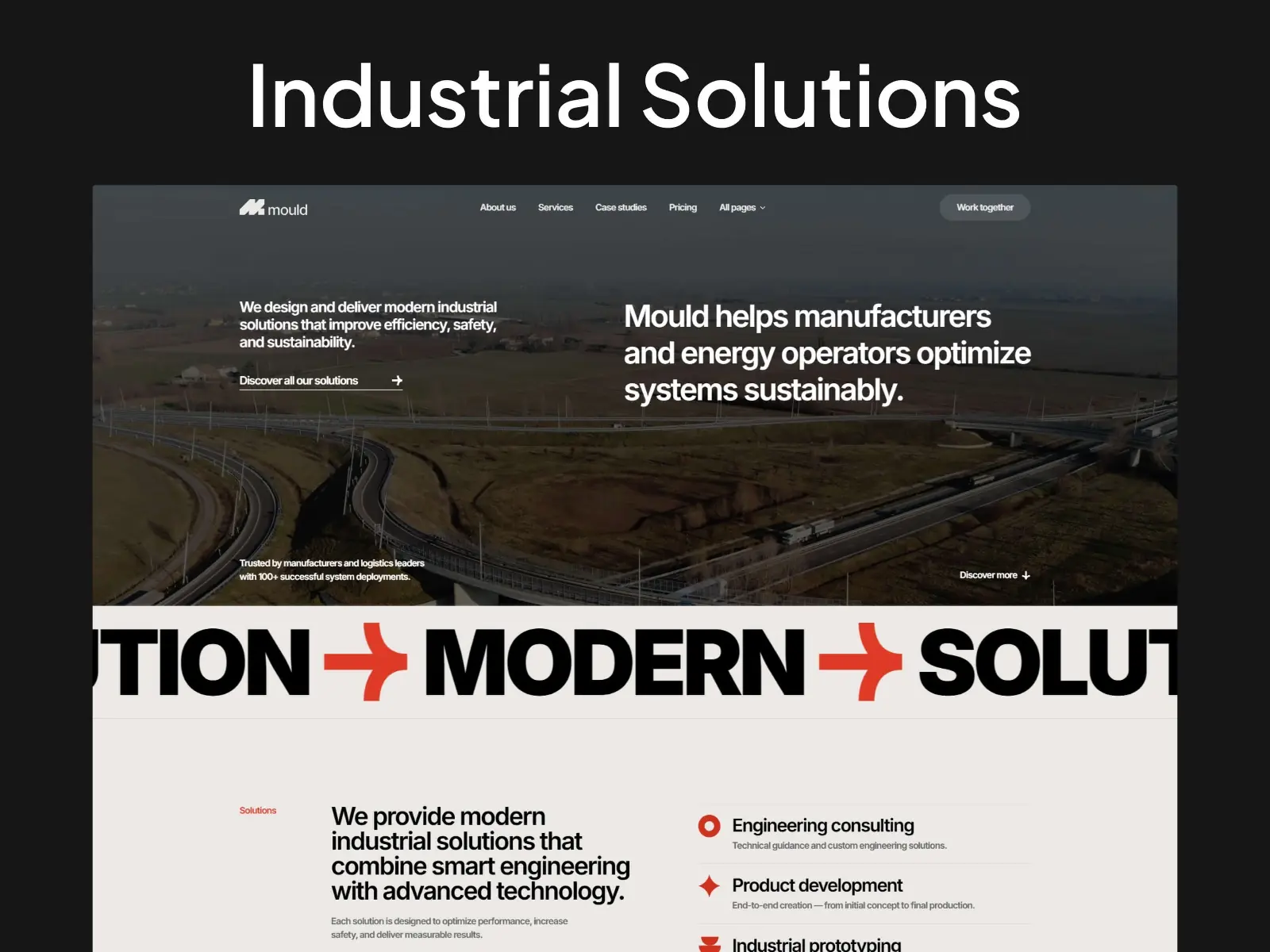 Mould — Industrial Solutions and Ideas — fourtwelve Framer Template
