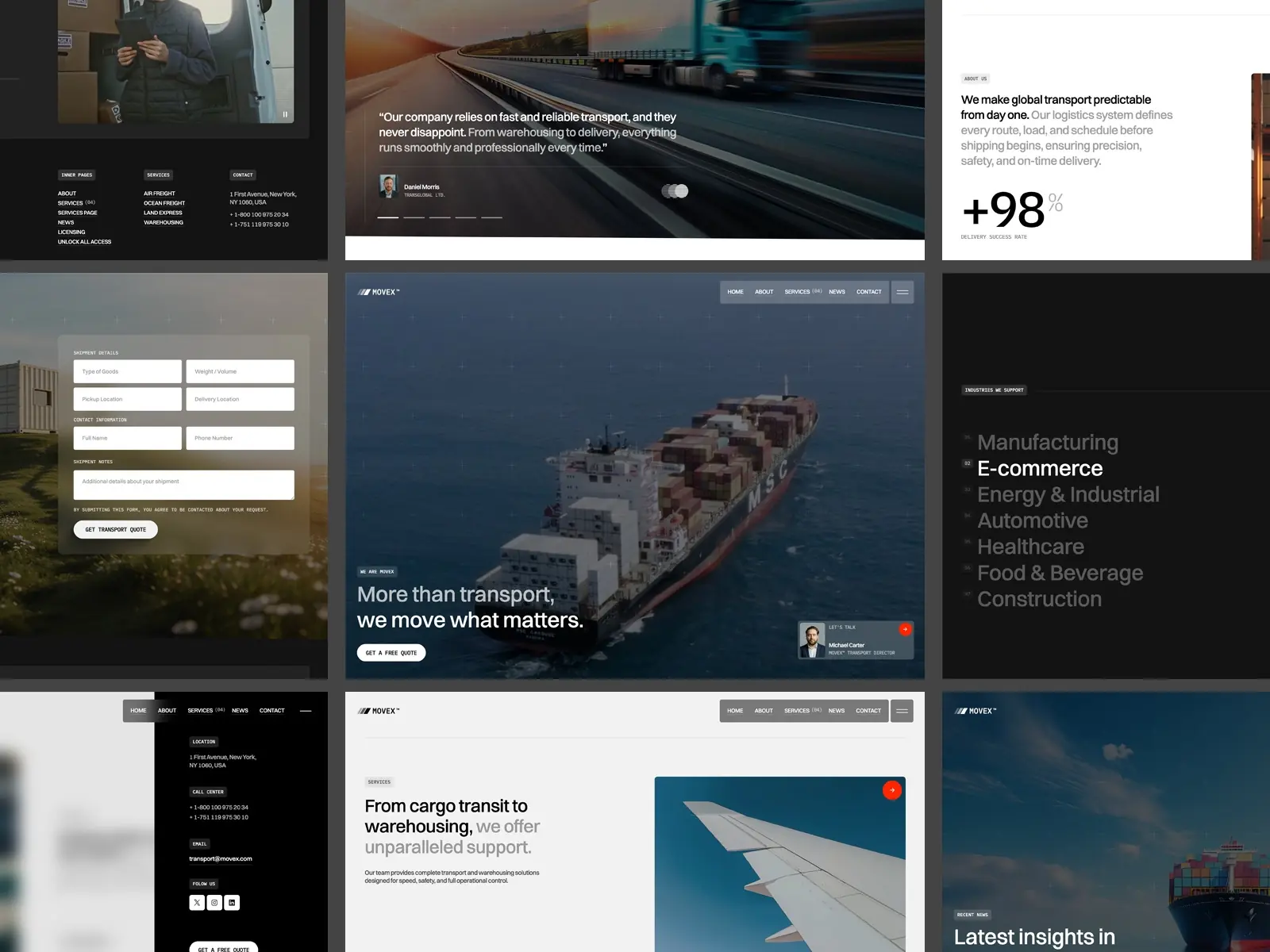 Move X — Transport Framer Template
