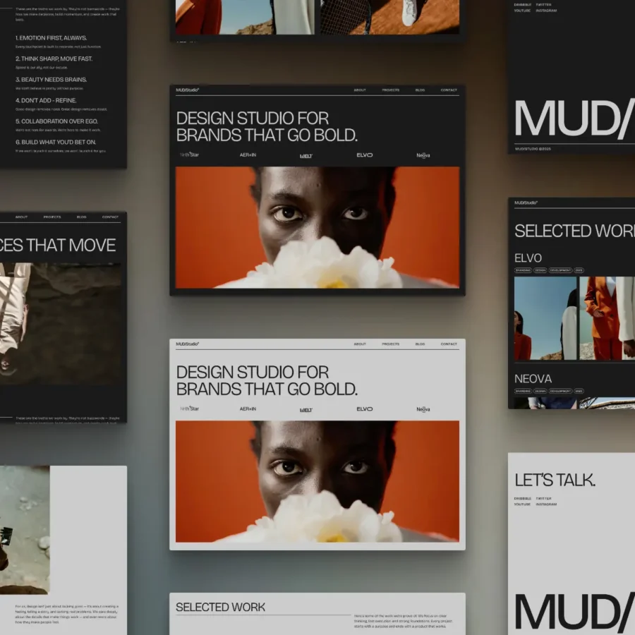 MUD/Studio — Premium Agency Template — Design/MUD Framer Template