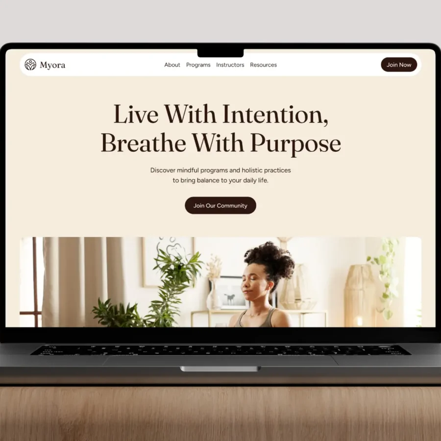 Myora — Yoga & Wellness Website Template — DiverseKit Framer Template