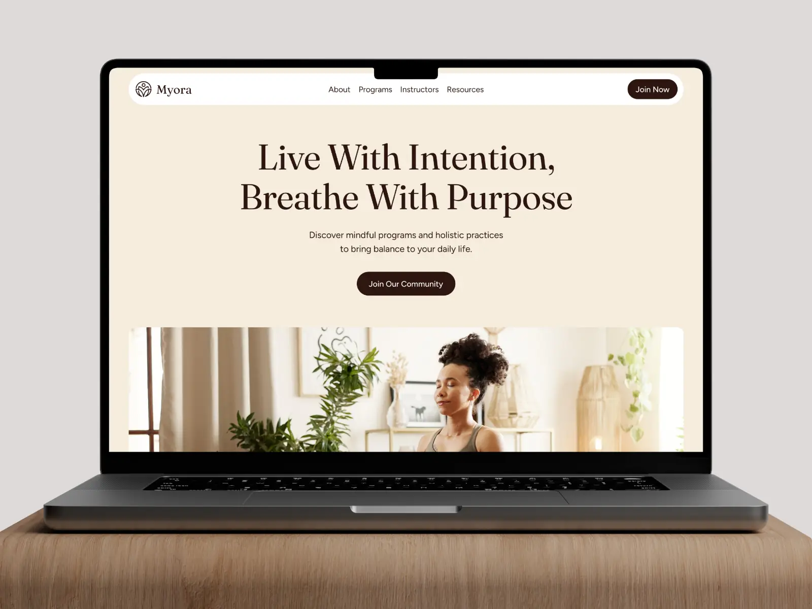 Myora — Yoga & Wellness Website Template — DiverseKit Framer Template