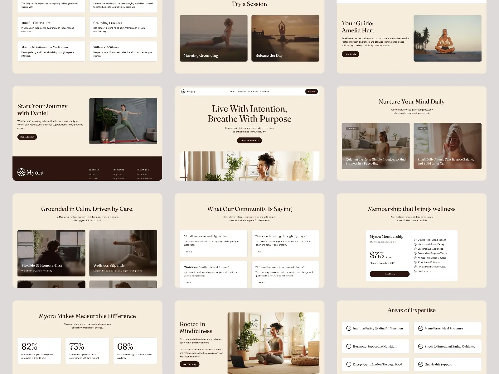 Myora — Yoga & Wellness Website Template