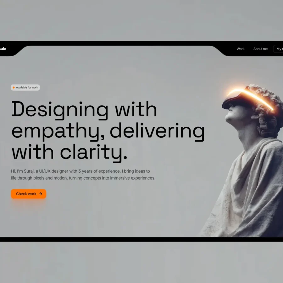 Mystic Flow — Unique portfolio for designers — Suraj Kale Framer Template