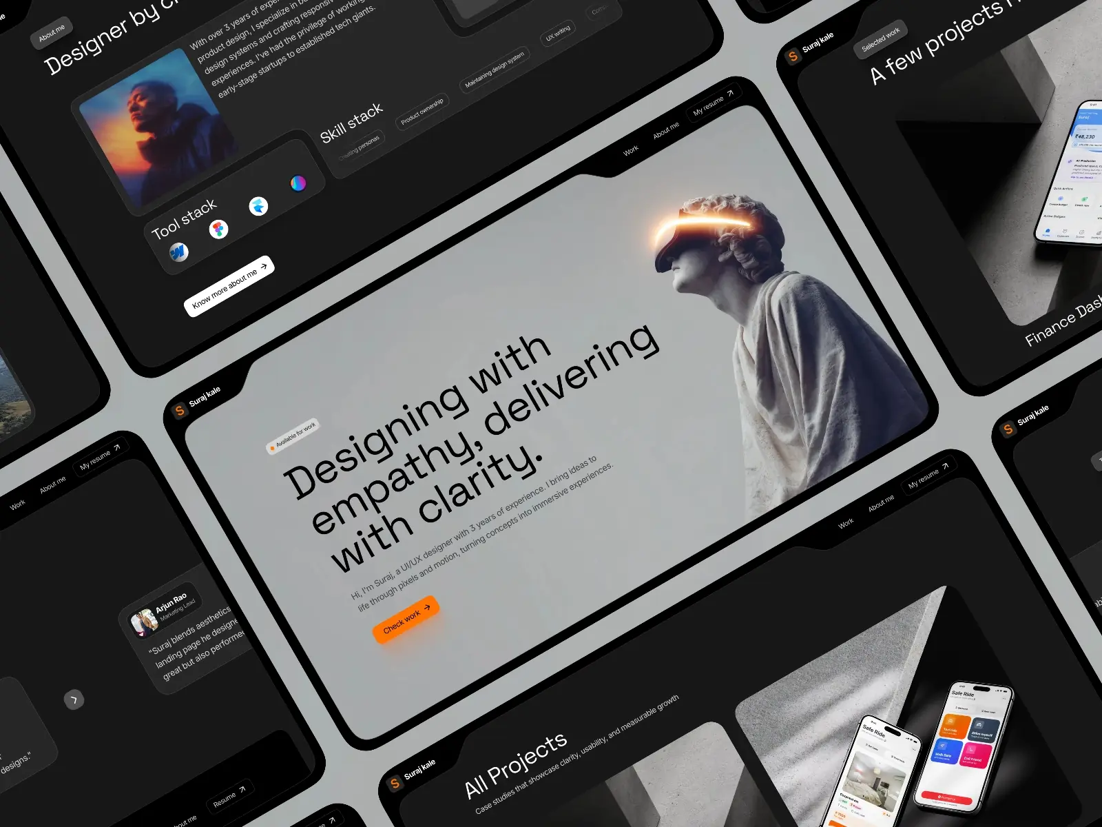 Mystic Flow — Unique portfolio for designers