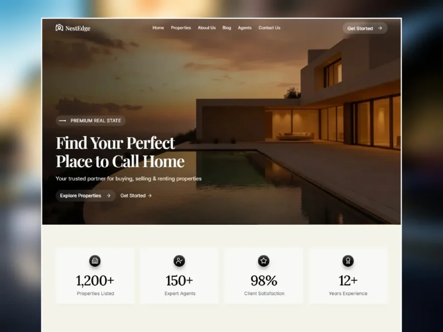 NestEdge — Premium Real State Template — Faheem Ahmed Framer Template