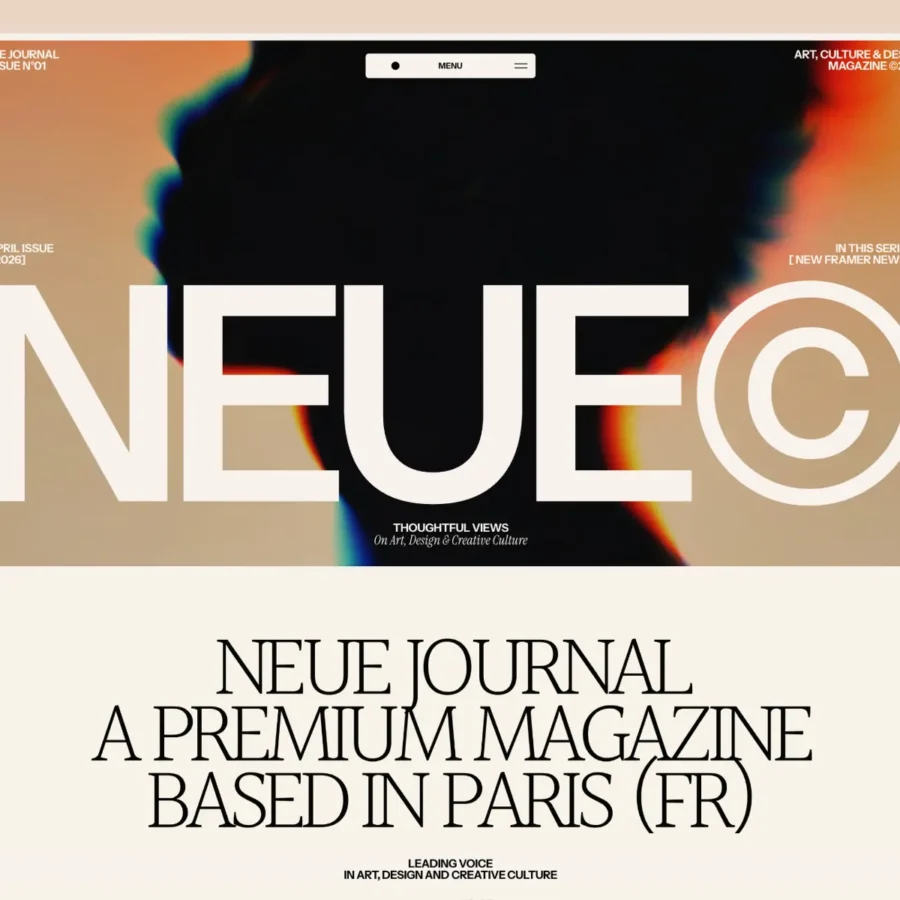 Neue Journal — Editorial Template — Crafted Framer Template