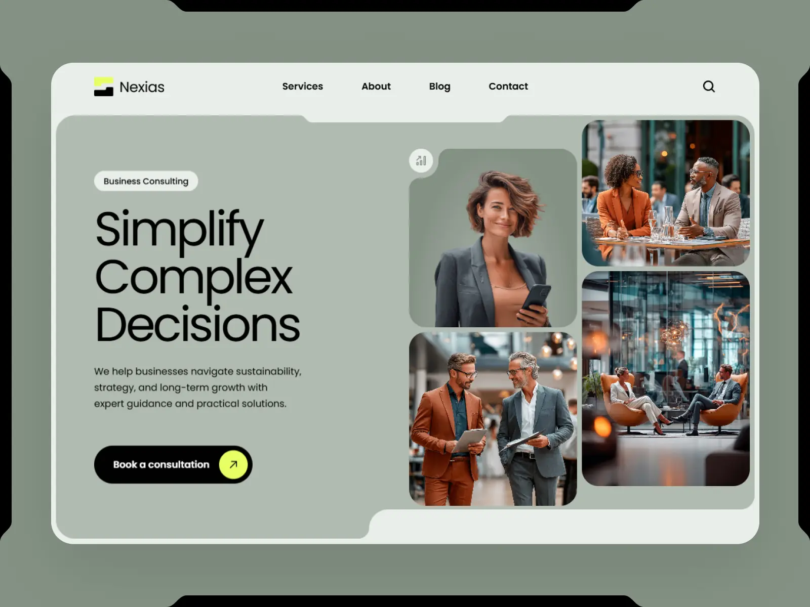 Nexias — Template for service business — Nikita Shabunko Framer Template