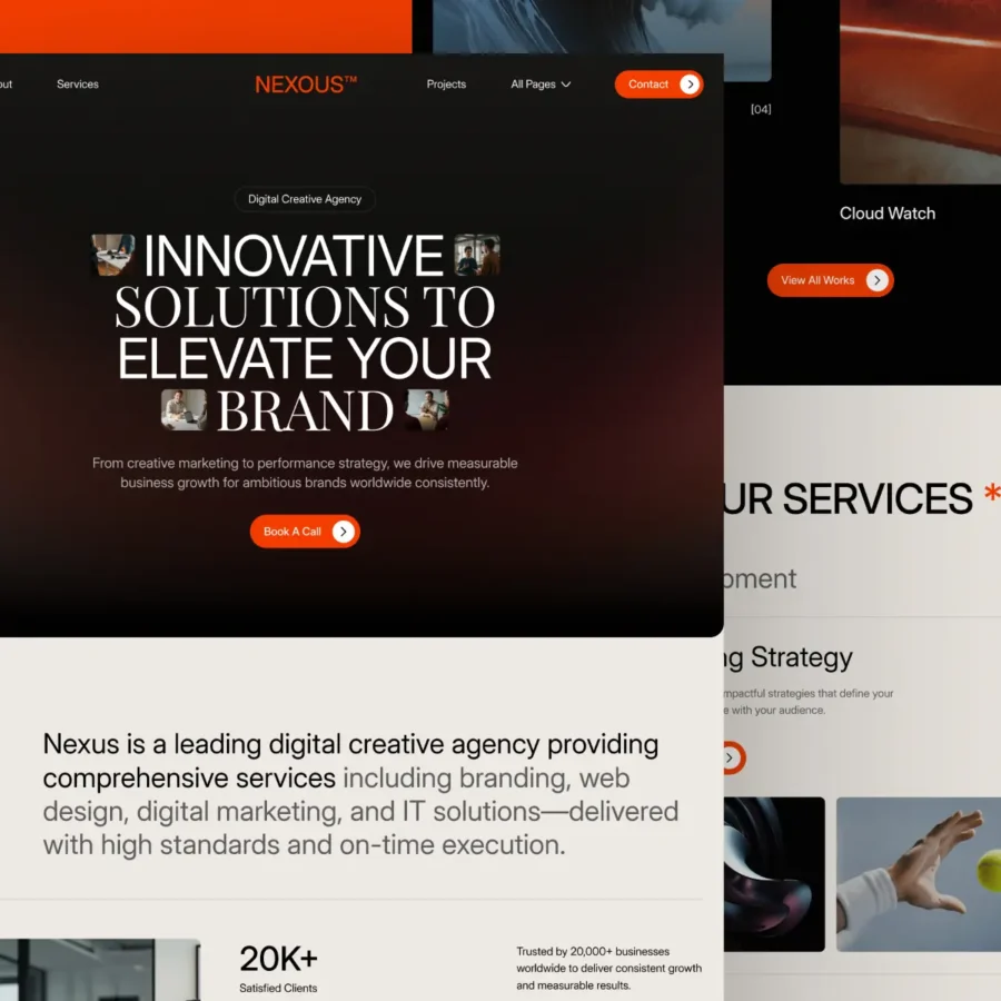 Nexous — SEO Consultancy & Marketing Agency — Pentaclay Framer Template