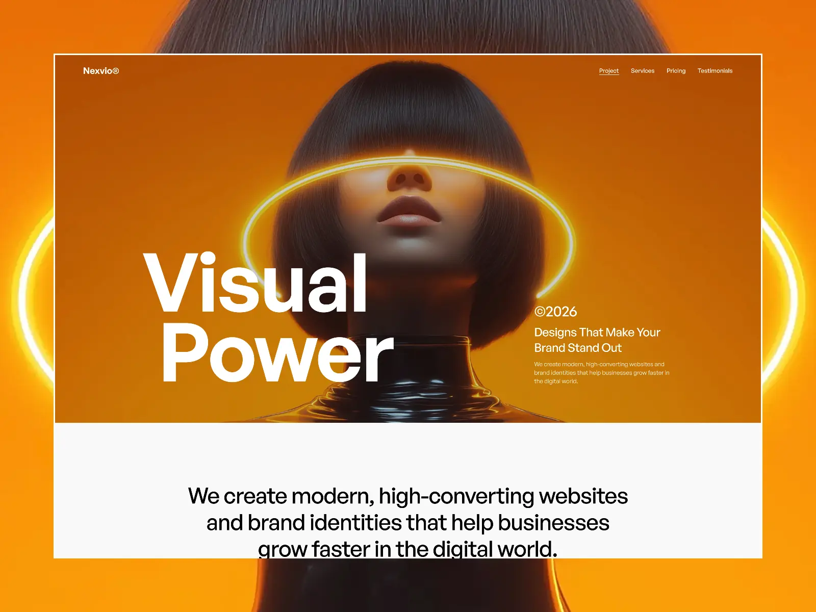 Nexvio — Creative Portfolio Agency Template — Ismail Hossain Framer Template