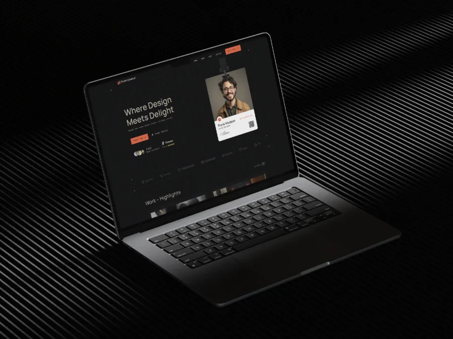 Noirspace — Creative Porfolio Template — nxson Framer Template