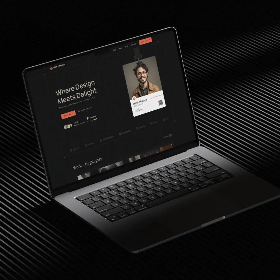Noirspace — Creative Porfolio Template — nxson Framer Template