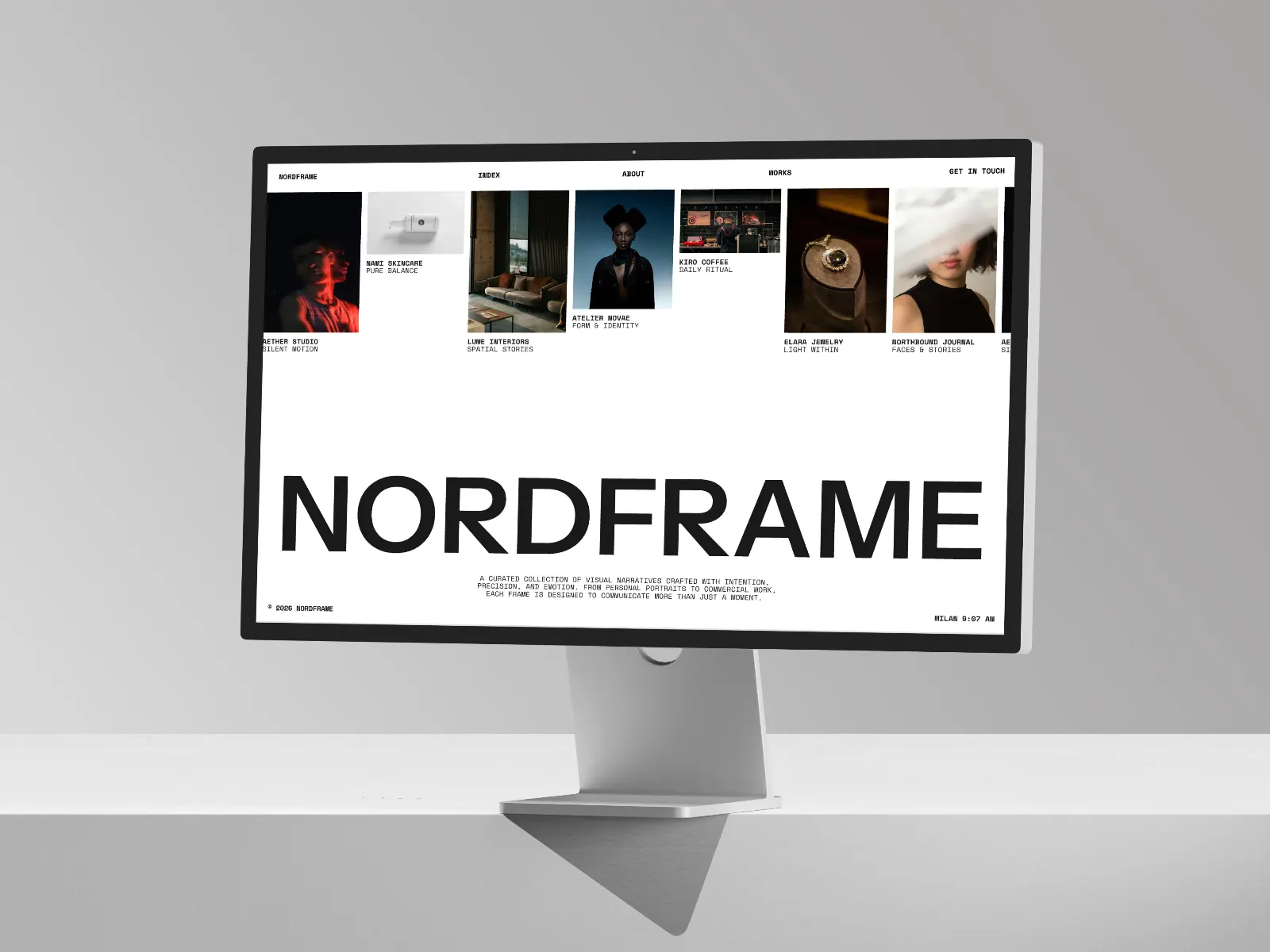 Nordframe® — Creative Portfolio template — Denysfs Framer Template
