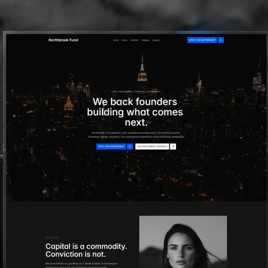 Northbrook — Private Equity & VC Framer website — Jalal Eddine Maoukil Framer Template
