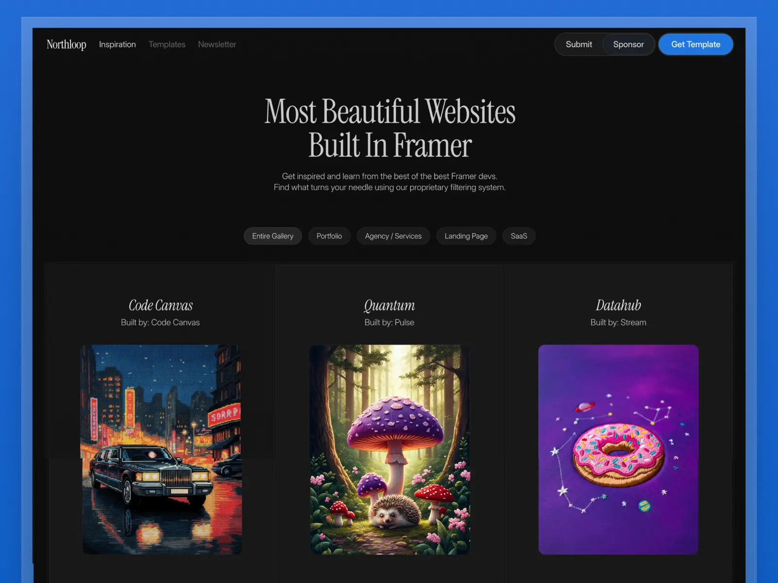 Northloop — Directory/Curation Template — Peter Konti Framer Template