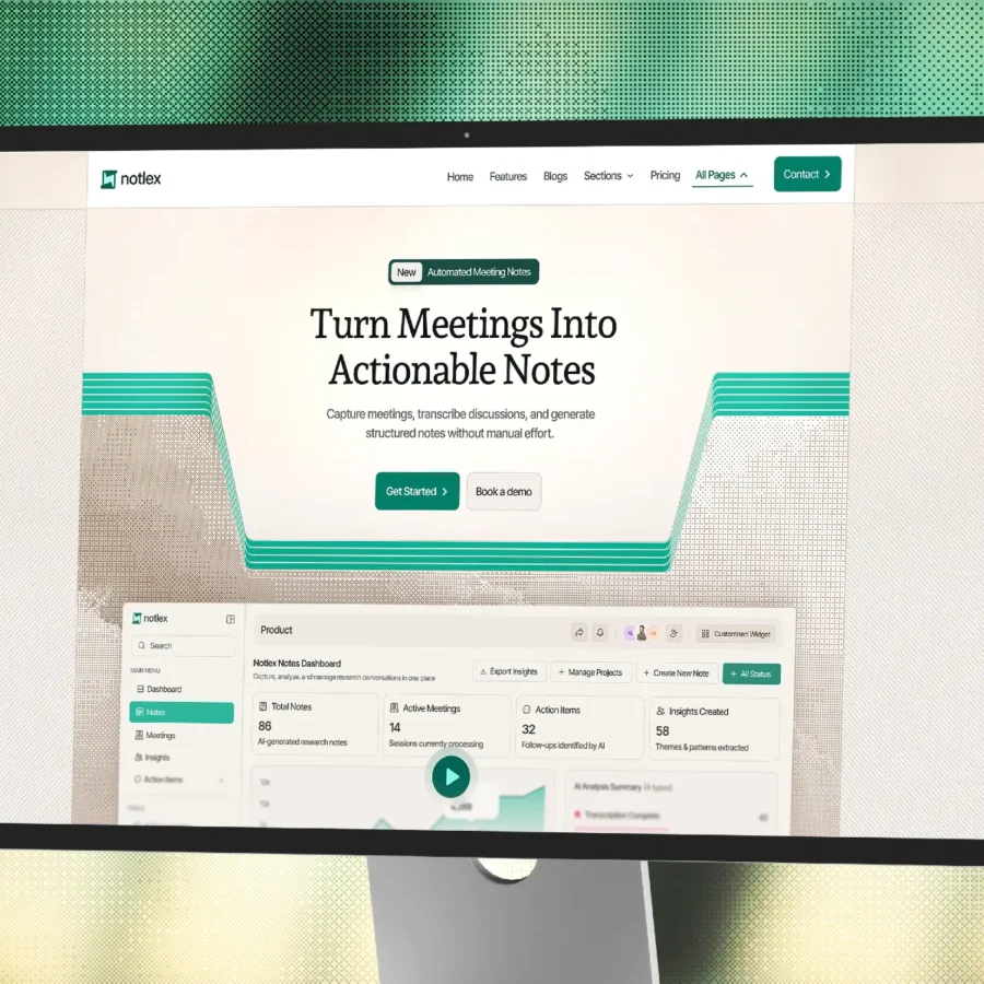 Notlex — Modern SaaS & AI Product Template — Sandesh Koshti Framer Template