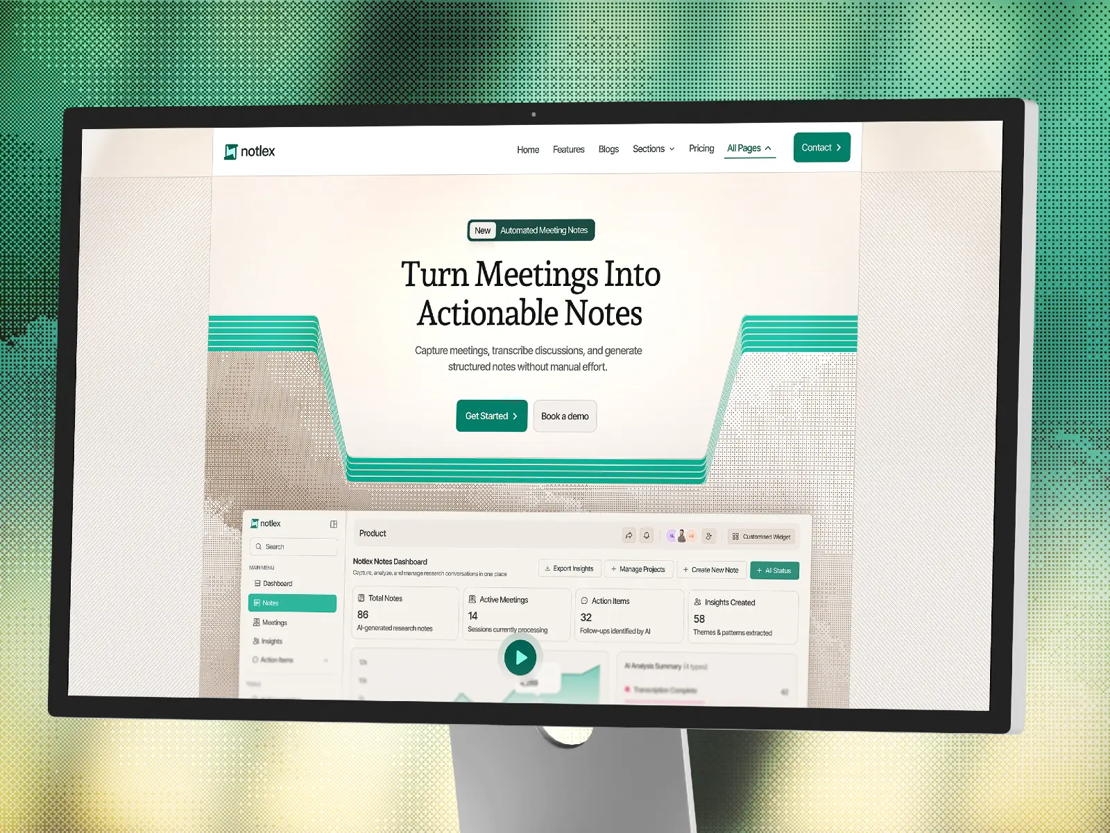 Notlex — Modern SaaS & AI Product Template — Sandesh Koshti Framer Template