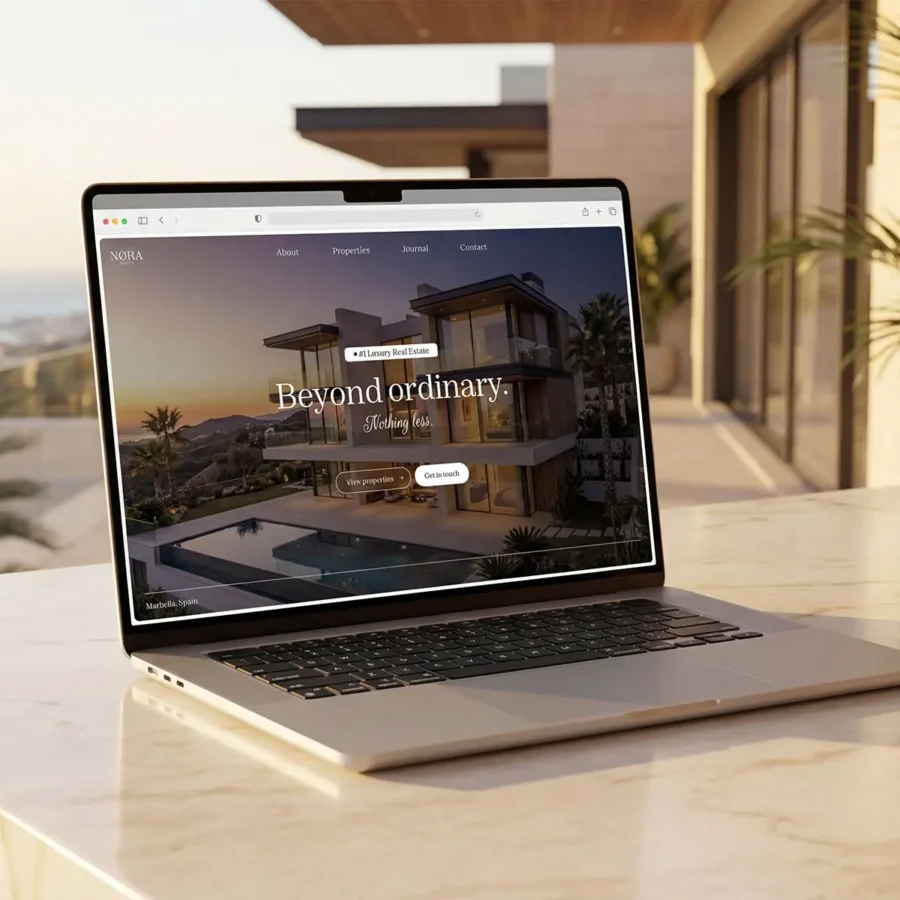 NØRA — Luxury Real Estate Template — dhigital.lab Framer Template