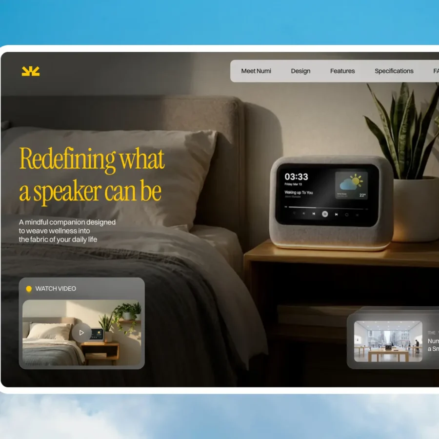Numi — Smart Speaker Website Template — Jason Eliphalet Framer Template