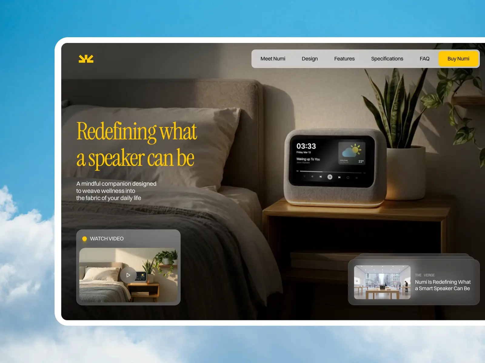Numi — Smart Speaker Website Template — Jason Eliphalet Framer Template