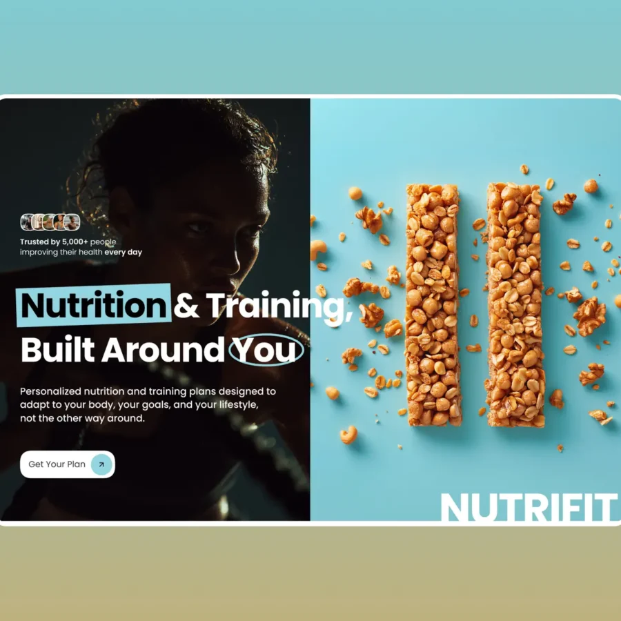 NutriFit© — Wellness Health & Fitness Coaching — Marto Framer Template