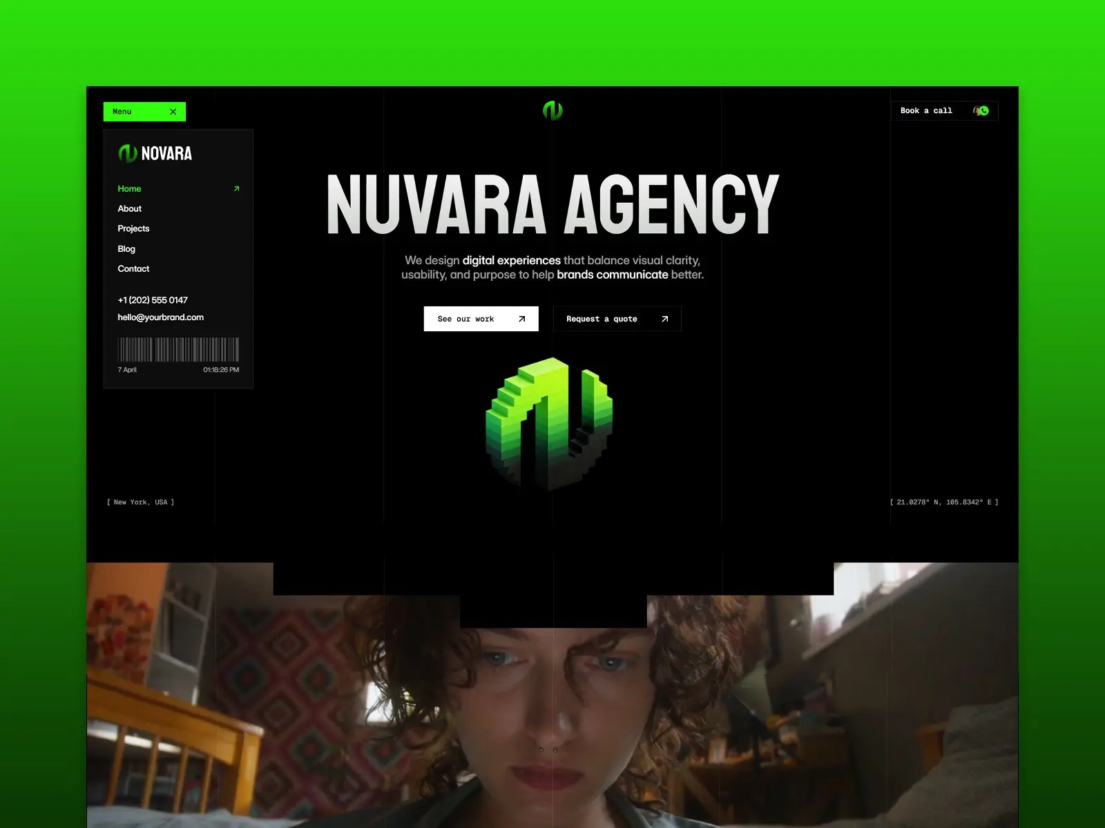 Nuvara — Built for Bold Creative Ageny — Salim from Webestica Framer Template