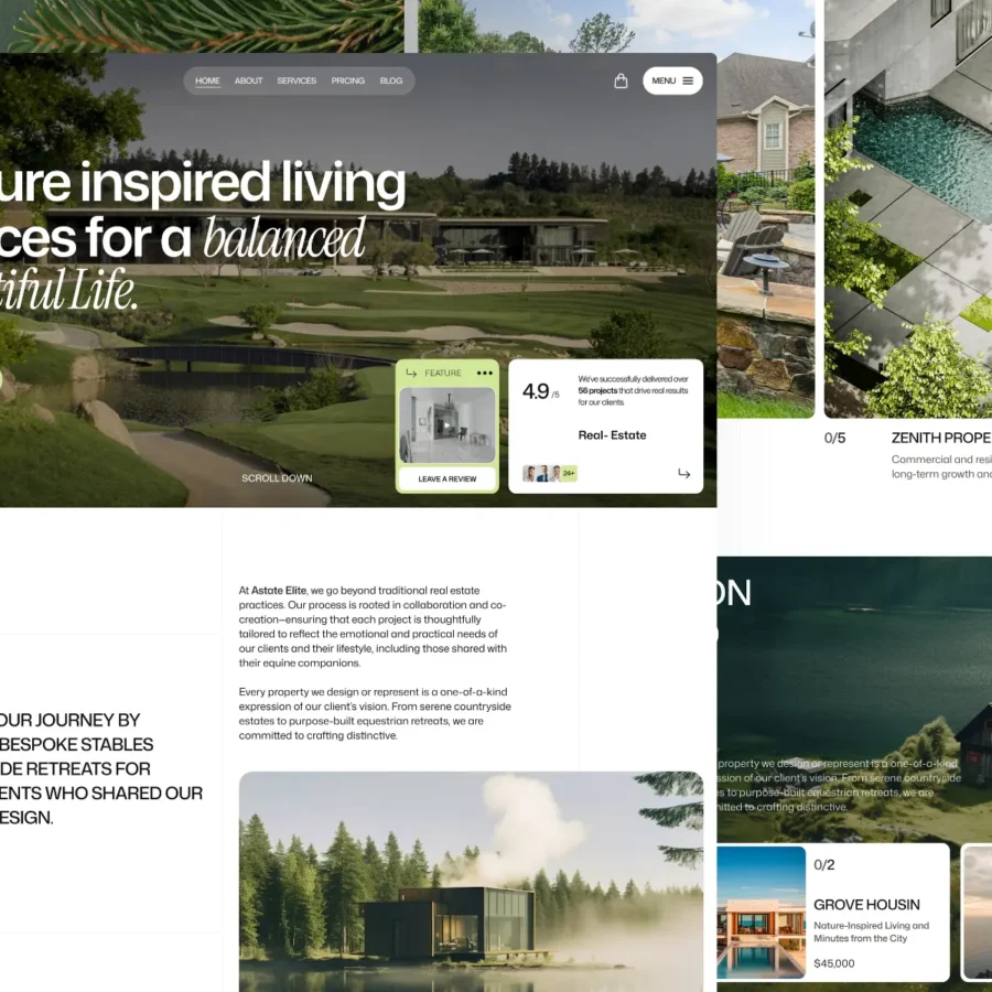 Nuvora — Sustainable Architecture Template — Waida Studio Framer Template