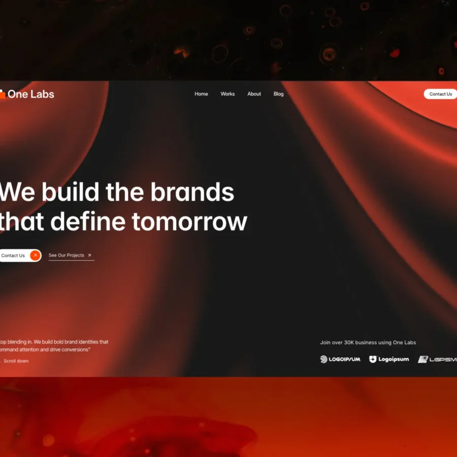 One Labs — Premium Agency & Portfolio — Anshul Dawar Framer Template