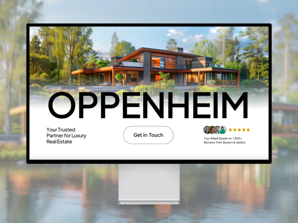 Oppenheim — Modern Real Estate Template – Free Framer Template