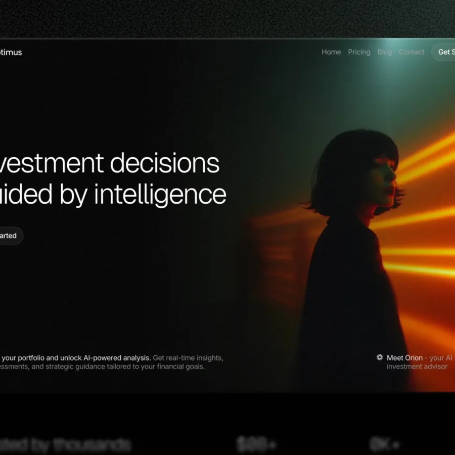 Optimus — AI SaaS & Fintech Template — Arthur Duchesne Framer Template