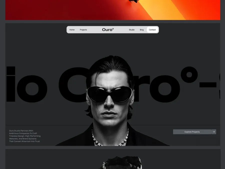 Ouro — Stylish Agency Template — FTC Studio Framer Template