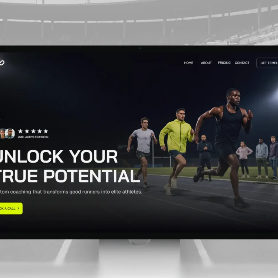 Outpace — Sports Coach Template — Fikri Framer Template