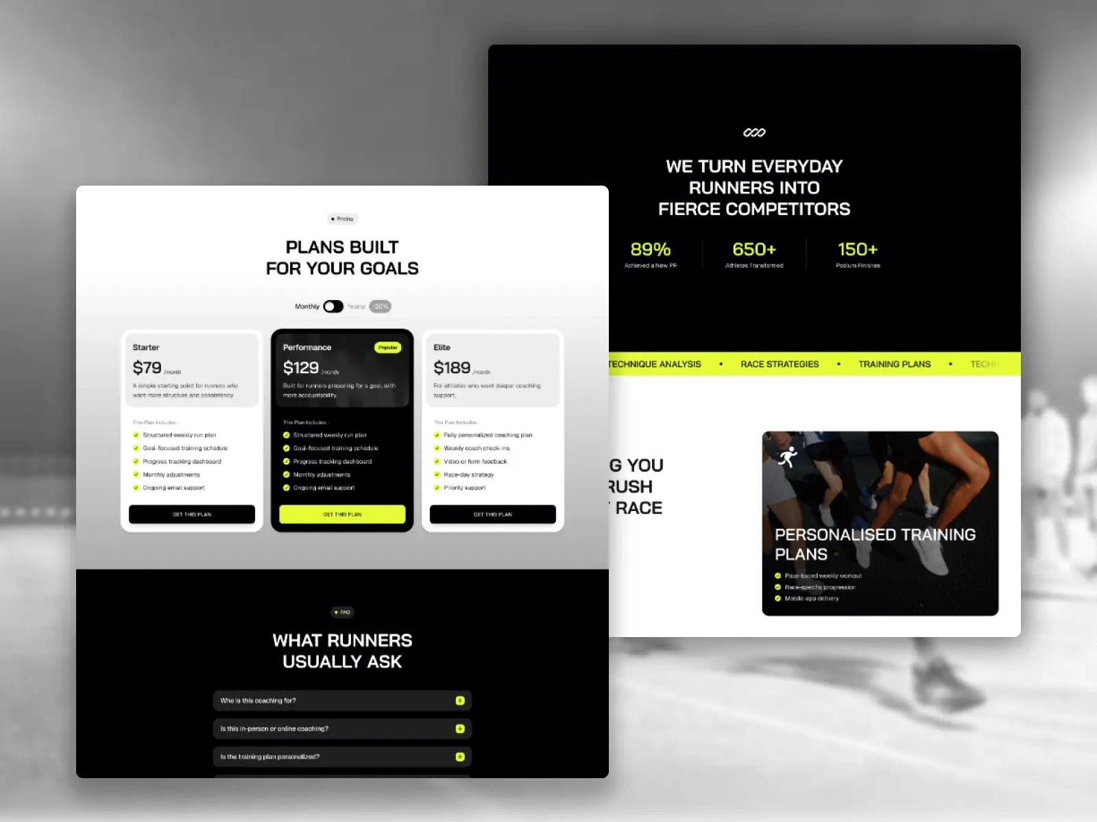 Outpace — Sports Coach Template
