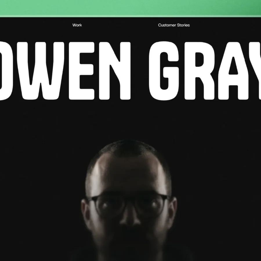 Owen Gray — Premium Portfolio Template — Masood Ahmad Framer Template