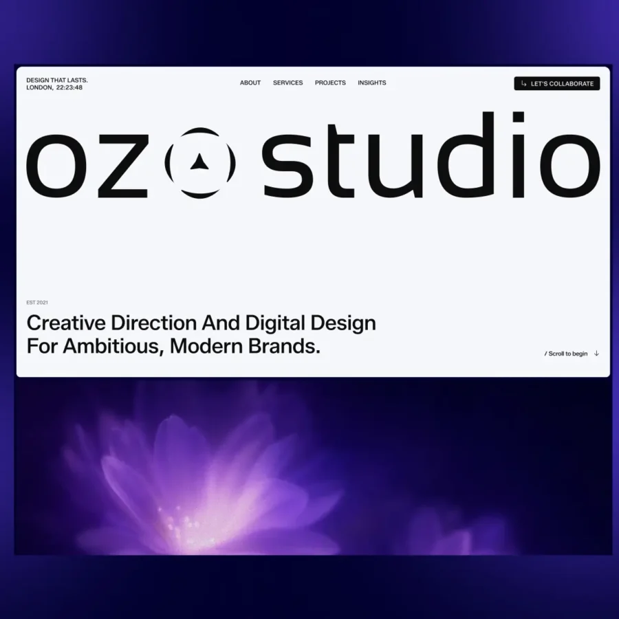 Ozo Studio — Modern Creative Agency Template — Pixsellz Framer Template