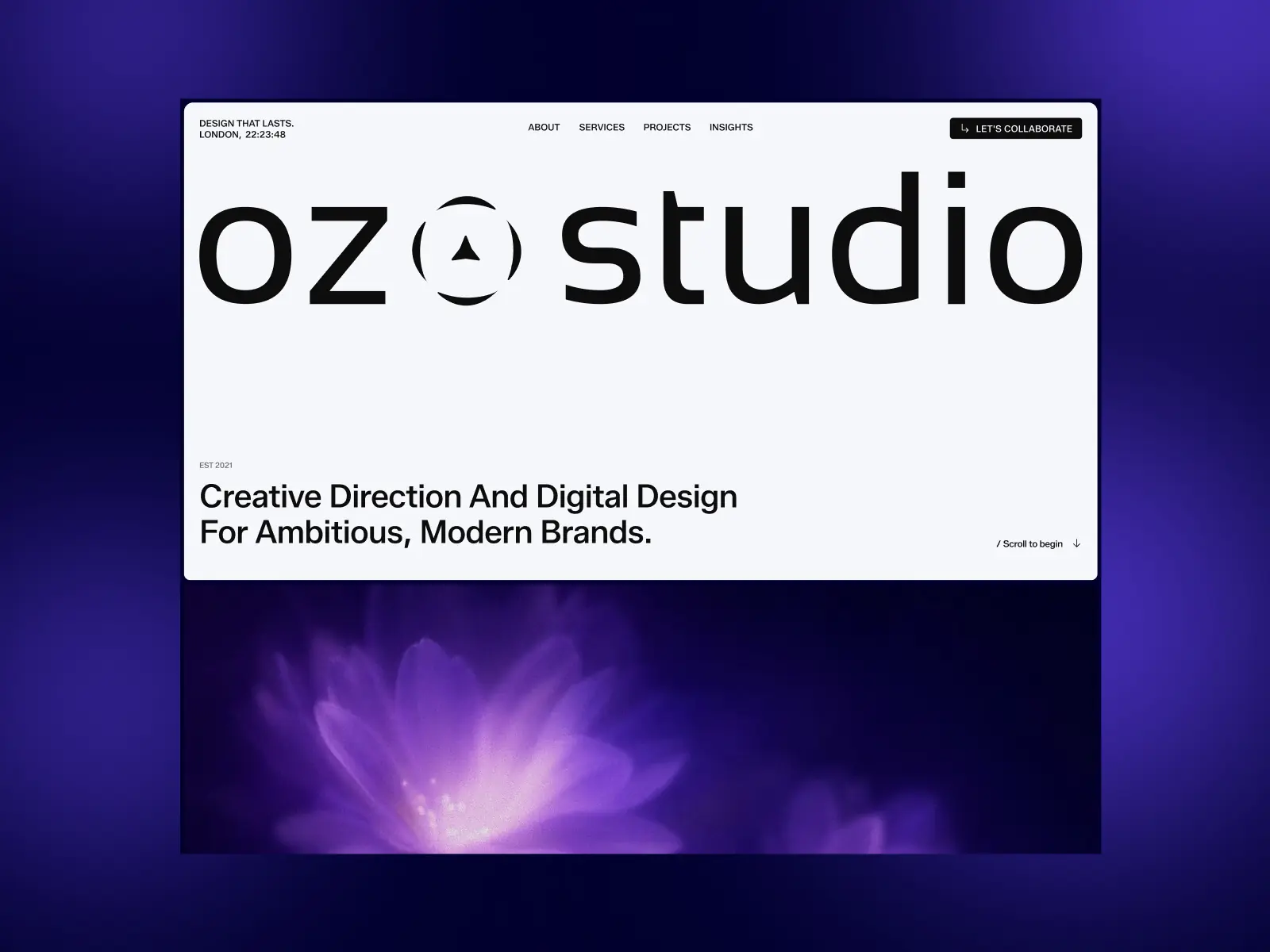 Ozo Studio — Modern Creative Agency Template — Pixsellz Framer Template