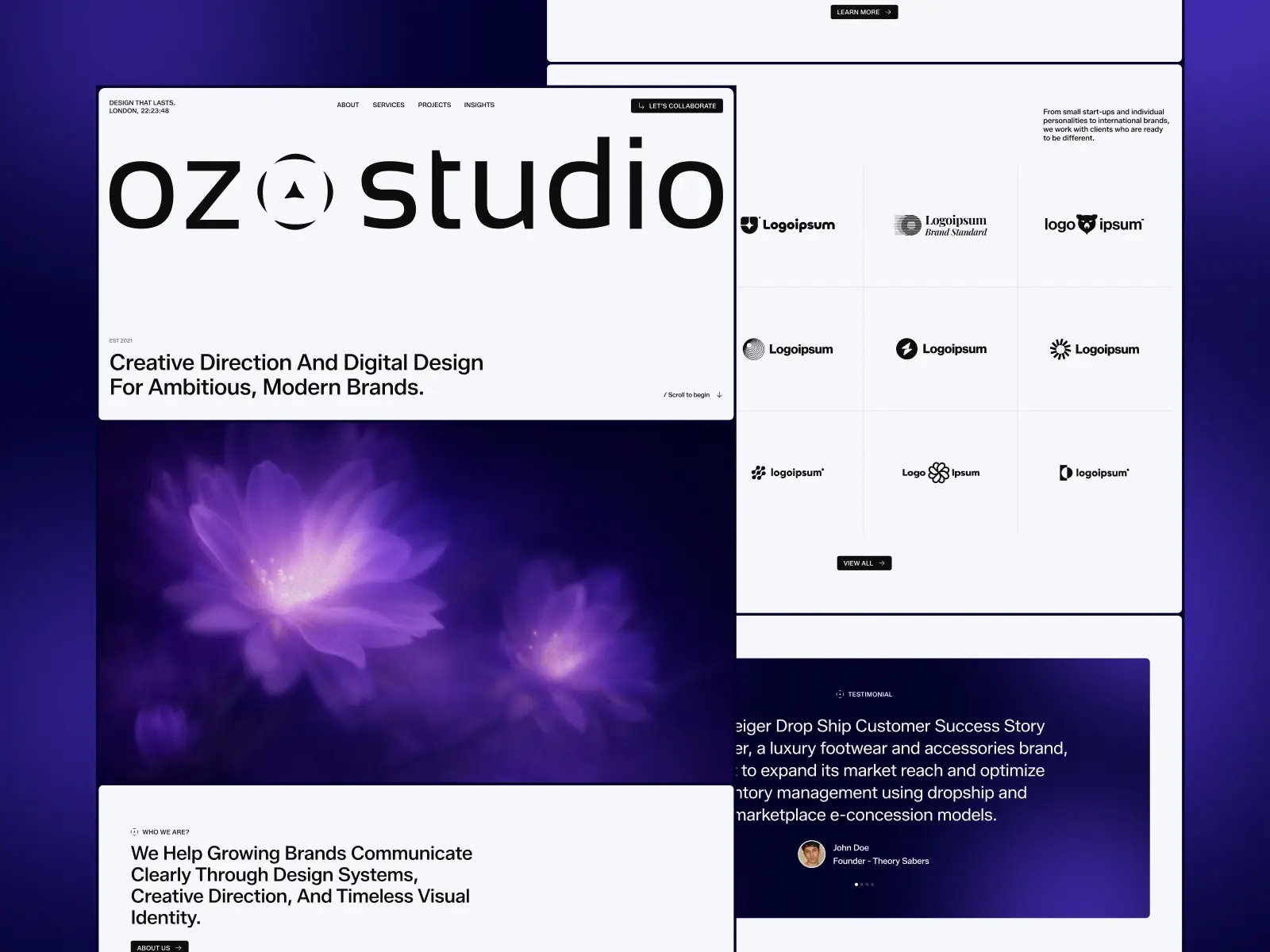 Ozo Studio — Modern Creative Agency Template