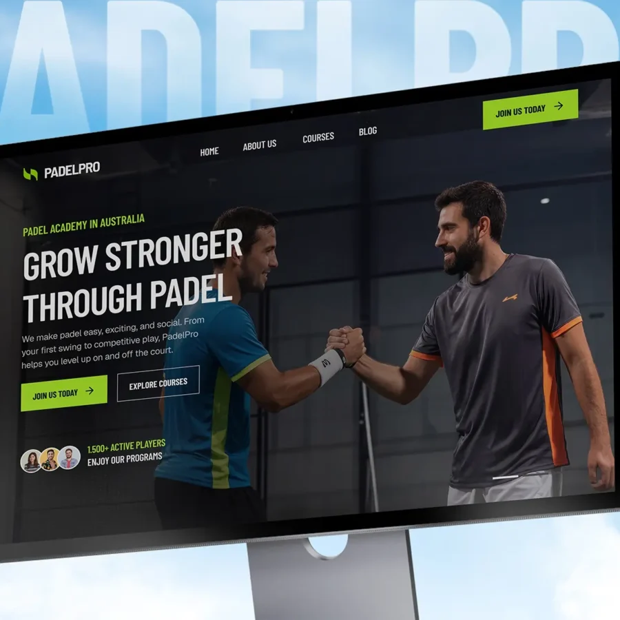 PadelPro — Sport Club & Community Template — Lapieto Supply Framer Template
